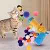Cat Toy, Cats, Toy, Ball, Mixed Colors, 1 Ball Launcher,