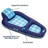 Aqua Luxury Water Lounge, X-Large, Inflatable Pool Float with Headrest,