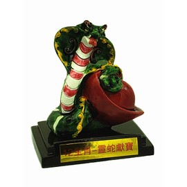 Feng Shui Chinese 12 Zodiac Figurine Statue Decorative Ornament (Snake)