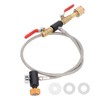 CGA320 G1/2 Cylinder Refill Adapter Dual Valve CO2 Tank Adapter