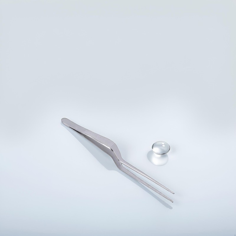 1 Piece Silver Professional Spiral Design Stainless Steel Ear Tweezers