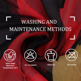 BLURBE Chiffon Scarf Women - Ladies Scarves Lightweight Floral Print Chiffon Scarfs Shawls and Wraps for Womens Spring Autumn