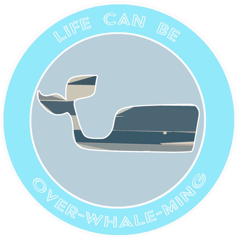 Athena Brands Blue Whale Life Can Be Over-Whale-Min - Wakeboard