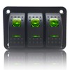 Stark Industries - 3-Gang Rocker Switch Aluminum Panel - Toggle
