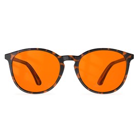Bloomoak 99% Blue Light Blocking Glasses,Retro Round Glasses,Relieve Eye Fatigue,Improve Sleep,For Screens/Games