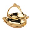 Double Fruit Plate Zinc Alloy Dual Fruit Tray Decorative Fruit