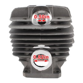 AUTOKAY Cylinder Piston Ignition Coil Kit 48mm for MS360C MS360PRO MS360 036 034S Chainsaw with Air Fuel Filter Oil Fuel Line Intake Boot Replace 1125 020 1215