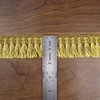 ZNZAKKA Gold Fringe Trim 12 Yards Tassel Trim Chainette Fringe