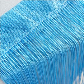 Vidillo thread curtain, string curtain glitter. White. 100 x 200 cm wall curtain. Window decoration. Decorative curtain. Room divider fly protection for wedding, café, restaurant.