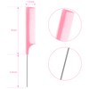 3 Pcs Rat Tail Combs Salon Hairdressing Comb with Stainless
