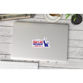 NEW - TRUMP 2024 Attempted Assassination - Glossy Vinyl Sticker 4x2.4 INCHES