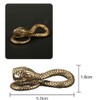 NUOBESTY 2pcs Zodiac Keyring Snake Shape Key Pendant Brass Keychain
