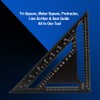 45 Degree Aluminum Alloy Angle Ruler, 12 Inch Aluminum Alloy