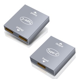 YACSEJAO 2 Pack USB C Splitter Dual Charger Adapter Female to Female Dual Port Hub