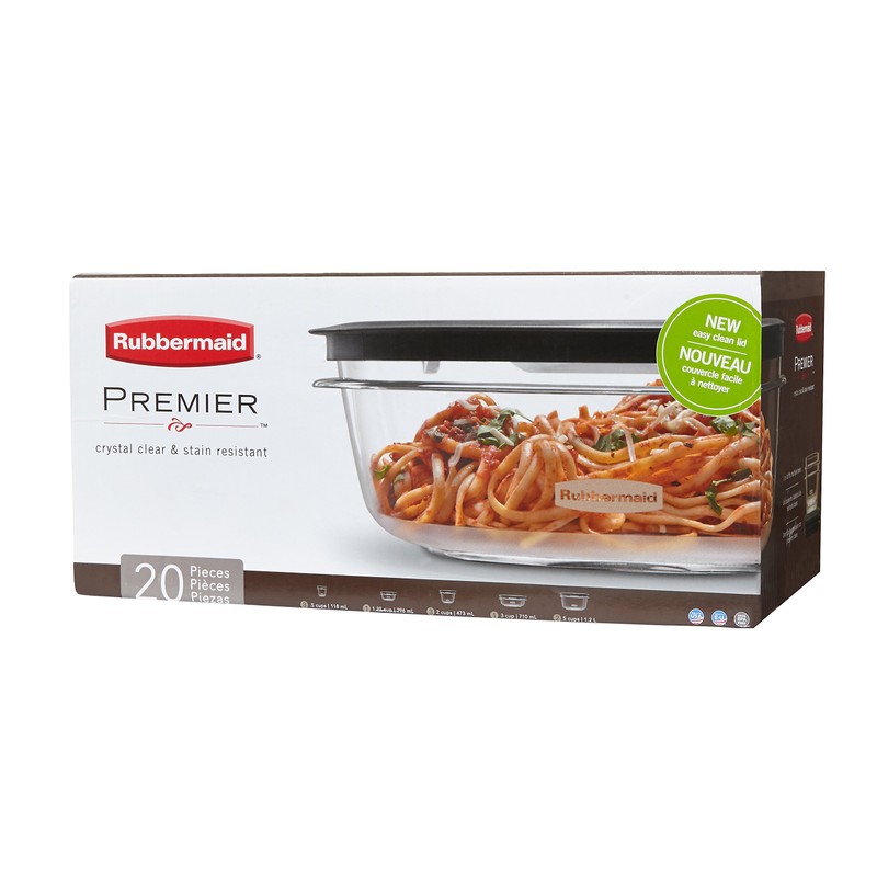 Rubbermaid Premier Easy Find Lids Meal Prep and Food Storage