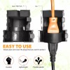 Plug-Tie Cord Safety Cover for Electrical Corded Lawn Equipment