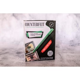 Counterfeit Money Pens - Box of 30 - Money Markers - Counterfeit Money Marker Pens - Extra Ink, Ink Turns Dark Upon Detection, Money Pens for Fraud Prevention
