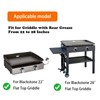PHYESUVIN Universal Wind Screen/Guard and Griddle Warming Rack Set Fit