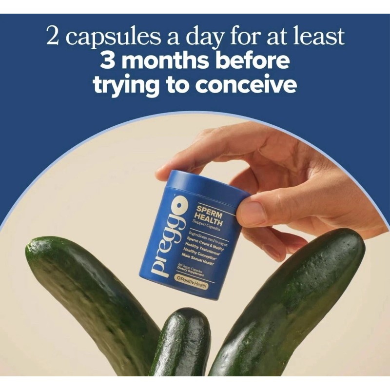 PREGGO O-Positive – Sperm Health Support – 60 Capsules