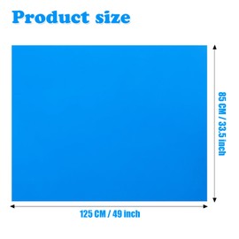 Above Ground Pool Patches - 49*34Inch Vinyl Liner Repair Kit with Rectangle Patch (Blue)