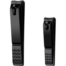 2 Piece Nail Clippers Set - Wide Jaw - Sharp and Durable - Stainless Steel - for Toenail Clippers and Nail Cutter - Unisex, Suitable for All Ages