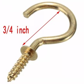 CROWN BOLT CUP HOOK~~3/4"~~10