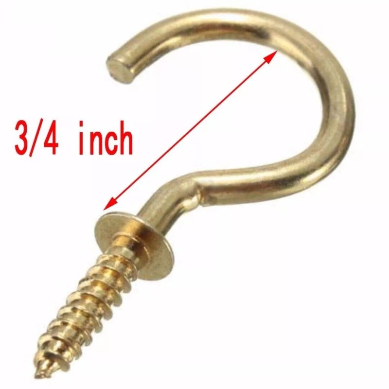 CROWN BOLT CUP HOOK~~3/4"~~10
