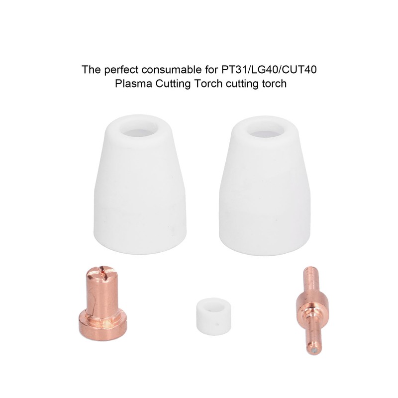 40pcs Plasma Cutting Torch Consumables Kit Plasma Cutting Torch Parts