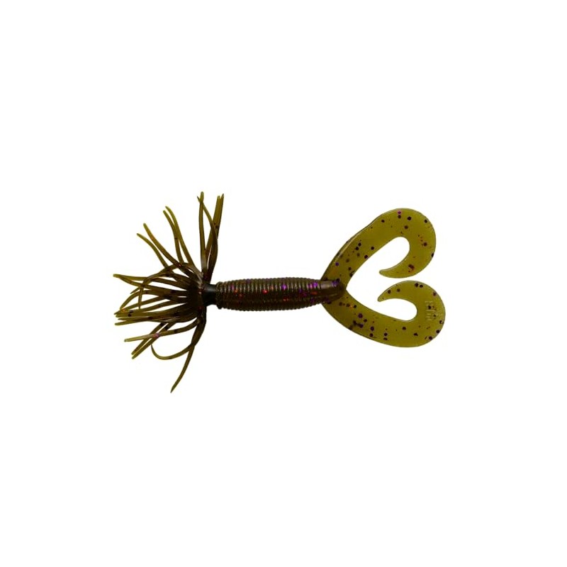 Yamamoto Baits 2.5" Double Tail Hula GRUB / 10 Pack/Green