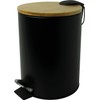 helit H2404495 Pedal Bin "the Bamboo", 3 Litres, with Bamboo