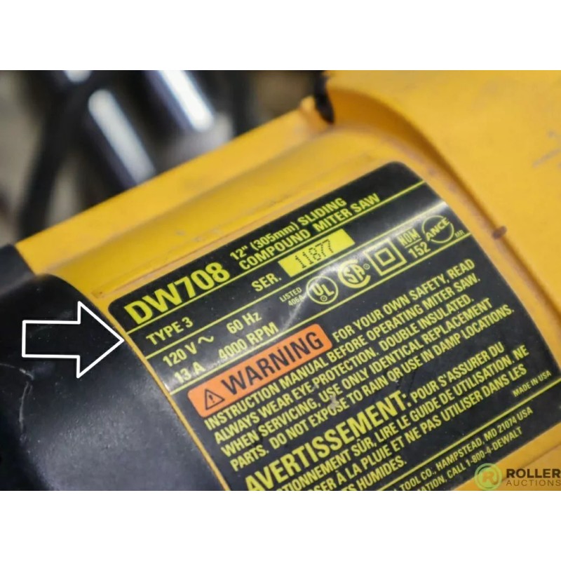 Dewalt dw708 miter saw 3d Printed Dust Extractor OBSOLETE PART