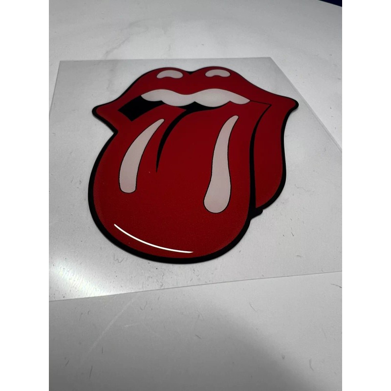 The Rolling Stones Tongue Sticker 3D Decal sticker raised