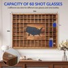 Tristcily Large US Map Shot Glass Display Case 60 Slots