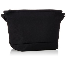 Manhattan Portage MP1603FZP Genuine Nylon Messenger Bag Flap Zipper Pocket, Black, Black