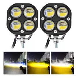Faros De Lupa Doble Color Universal De 28000 Lúmenes