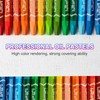PATIKIL White Oil Pastels, 48Pcs Soft Oil Crayons Vibrant and