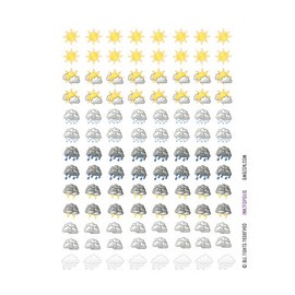 Monthly Planner Stickers Weather Stickers Planner Labels Compatible with Erin Condren Vertical Life Planner