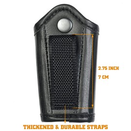 SdTacDuGe Silent Key Holder for duty belt,Durable Police Tactical Silent Key Pouch with Snap and Split Ring,Military Duty Belt Key Ring Silent Holder Black Hunting Foldable Key Bag