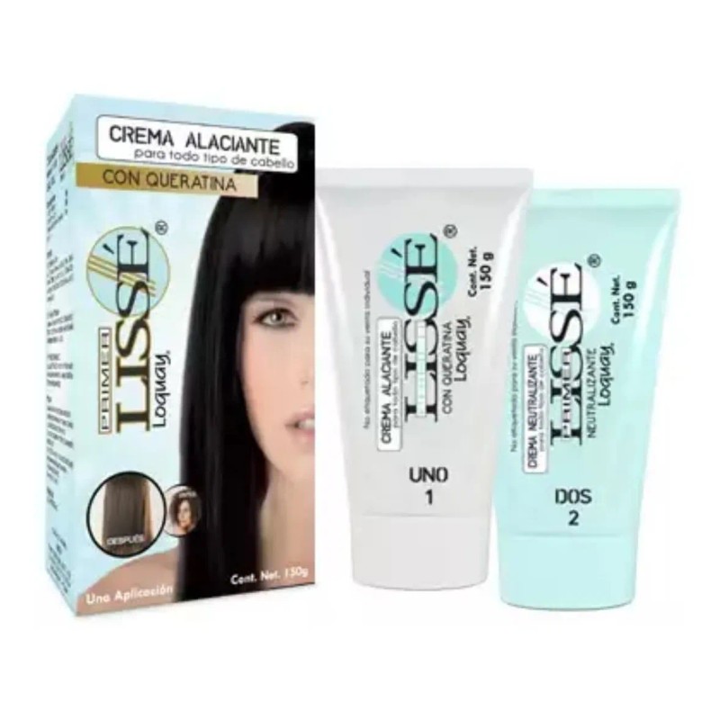 Lissé Loquay Crema Alaciante Permanente Cabello Queratina Formol