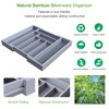 Pipishell Bamboo Expandable Drawer Organizer for Utensils Holder, Adjustable Cutlery