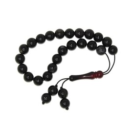 850 - Greek Style Loose Strung Worry Beads 10mm Black Agate Gemstone Beads Handmade by Jeannieparnell