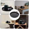 Ciieeo Round Cosmetics Tray Bathroom Countertop Tray Bathroom Vanity Tray