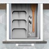 Kitchen DrawerStore Expandable Set，Expandable Plastic Kitchen Cabinet Drawer Storage Organizer
