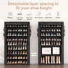 LANTEFUL Shoe Rack with Covers - 10 Tiers Tall Shoe