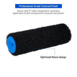 9" Drywall Compound Roller - Heavy Duty Textured Roller for Professional Wall Finishing, Ideal for applying Joint Compound to Drywall and Plaster Surfaces