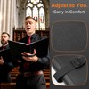 PU Leather 3-Ring Sheet Music Binder, A4/Letter Size Choir Folder