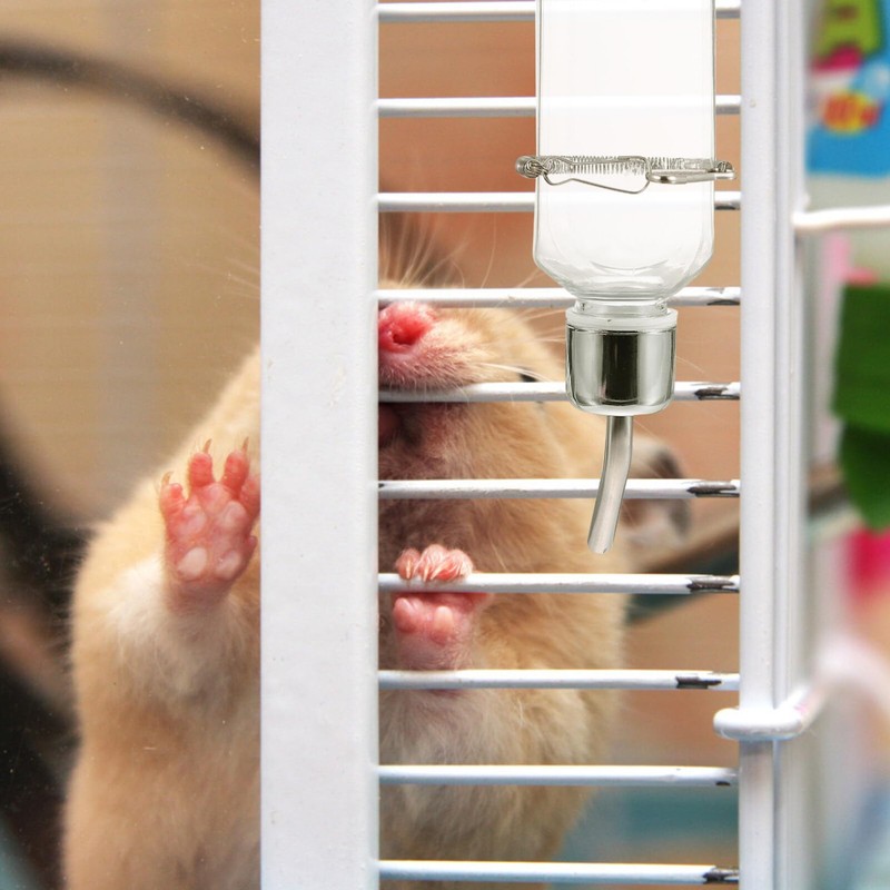 POPETPOP Pet Water Bottle Rabbit Water Dispenser, 2pcs Hamster Water