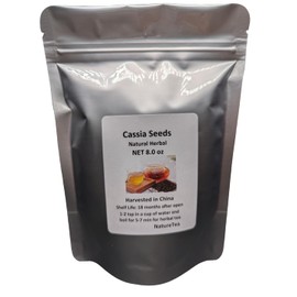 Cassia Seeds - Dried Loose Seeds from 100% Nature (08 oz)