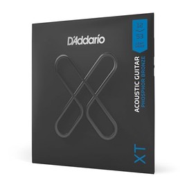 D'Addario Cuerdas para guitarra acústica, XT con revestimiento de bronce fosforoso, XTAPB1253, calibre ligero 12-53, juego de 6 cuerdas, paquete de 1