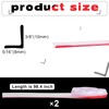 Tondiamo 2 Roll Shower Door Side Seal Strip 196.8 Inch